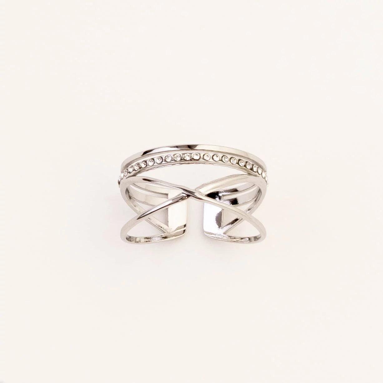 HALO ADJUSTABLE RING best gold plated tarnish and water resistant piece by - Lynott Jewellery