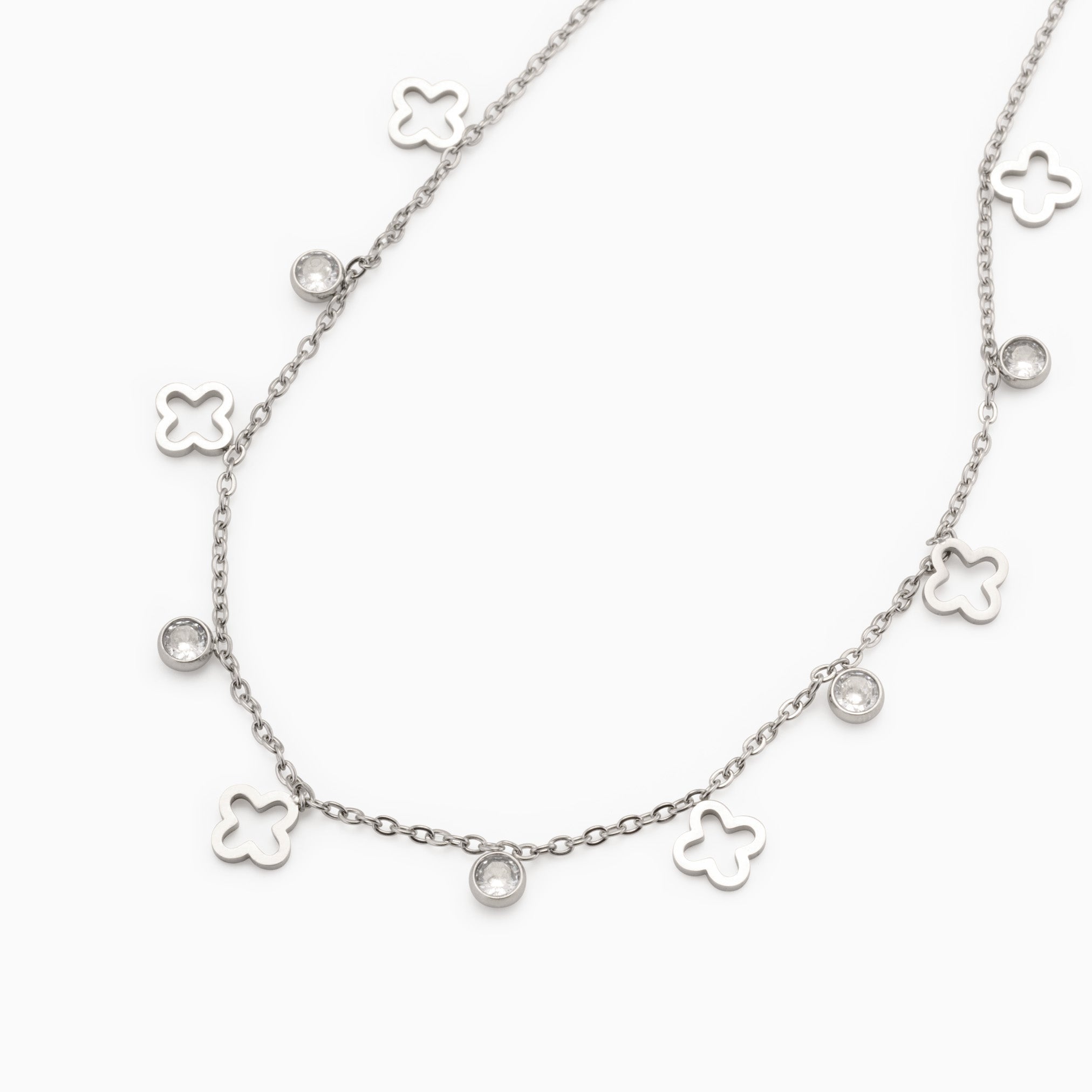 MINI CLOVER NECKLACE best gold plated tarnish and water resistant piece by Irish Jewellery brand - Lynott Jewellery