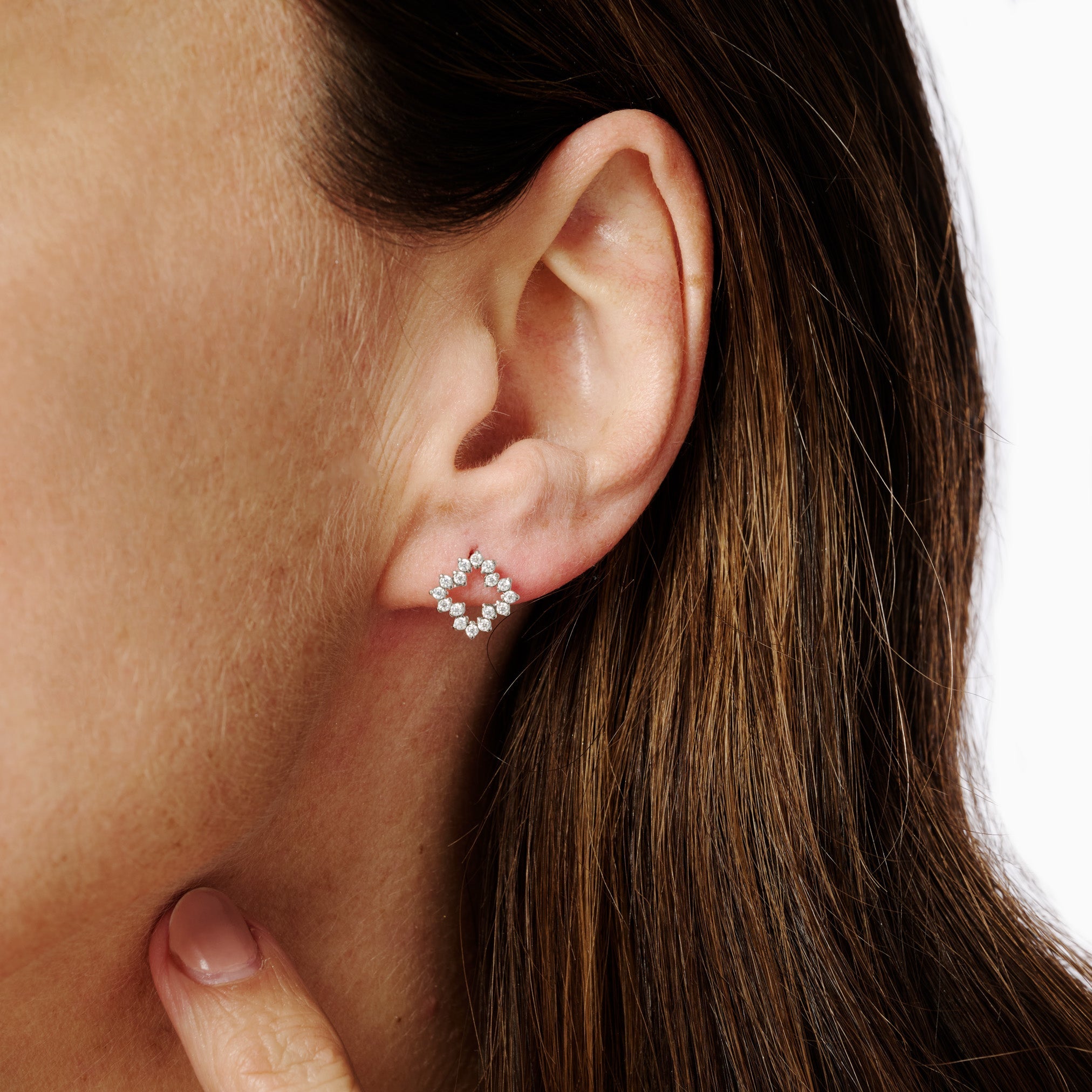 CLUSTER CLOVER STUDS best gold plated tarnish and water resistant piece by Irish Jewellery brand - Lynott Jewellery