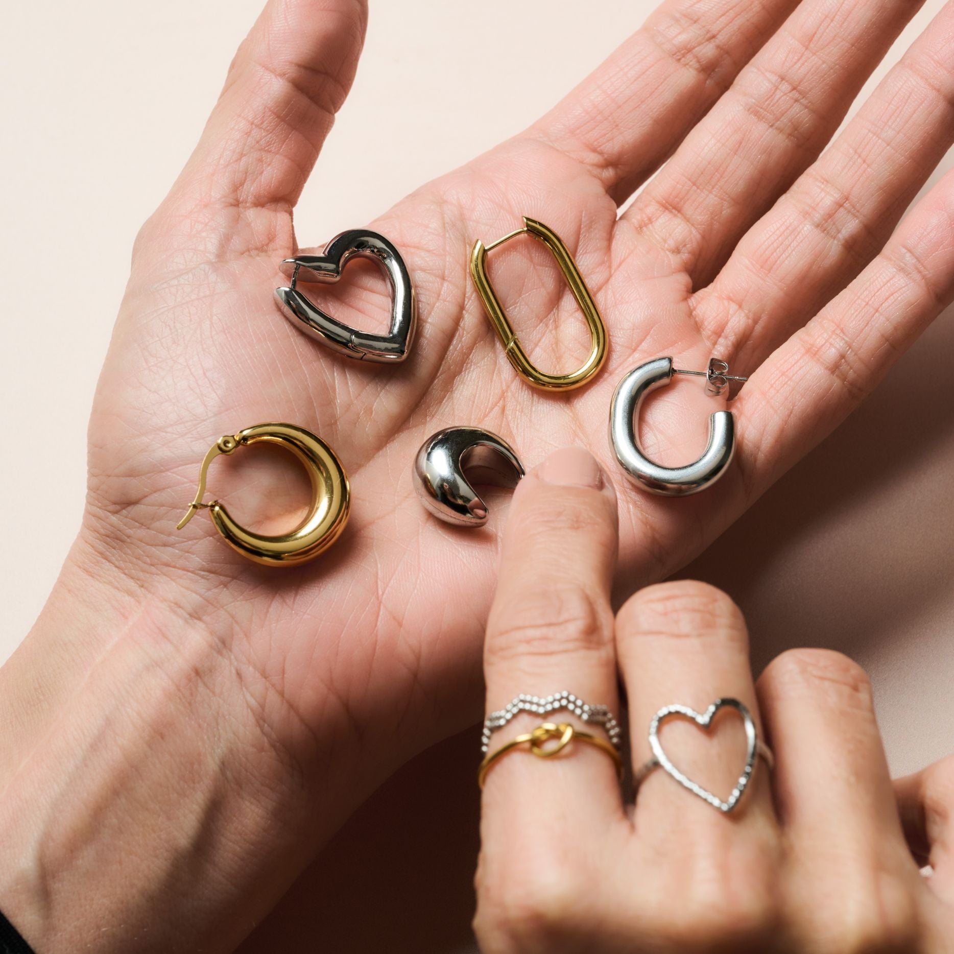 OPEN HEART ADJUSTABLE RING best gold plated tarnish and water resistant piece by - Lynott Jewellery