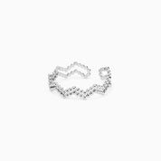 DOUBLE WAVE ADJUSTABLE RING best gold plated tarnish and water resistant piece by - Lynott Jewellery