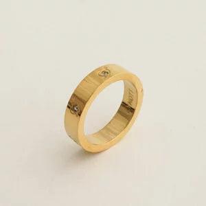 CUPID HEART RING best gold plated tarnish and water resistant piece by Irish Jewellery brand - Lynott Jewellery