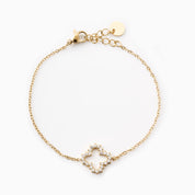 CLUSTER CLOVER BRACELET best gold plated tarnish and water resistant piece by Irish Jewellery brand - Lynott Jewellery