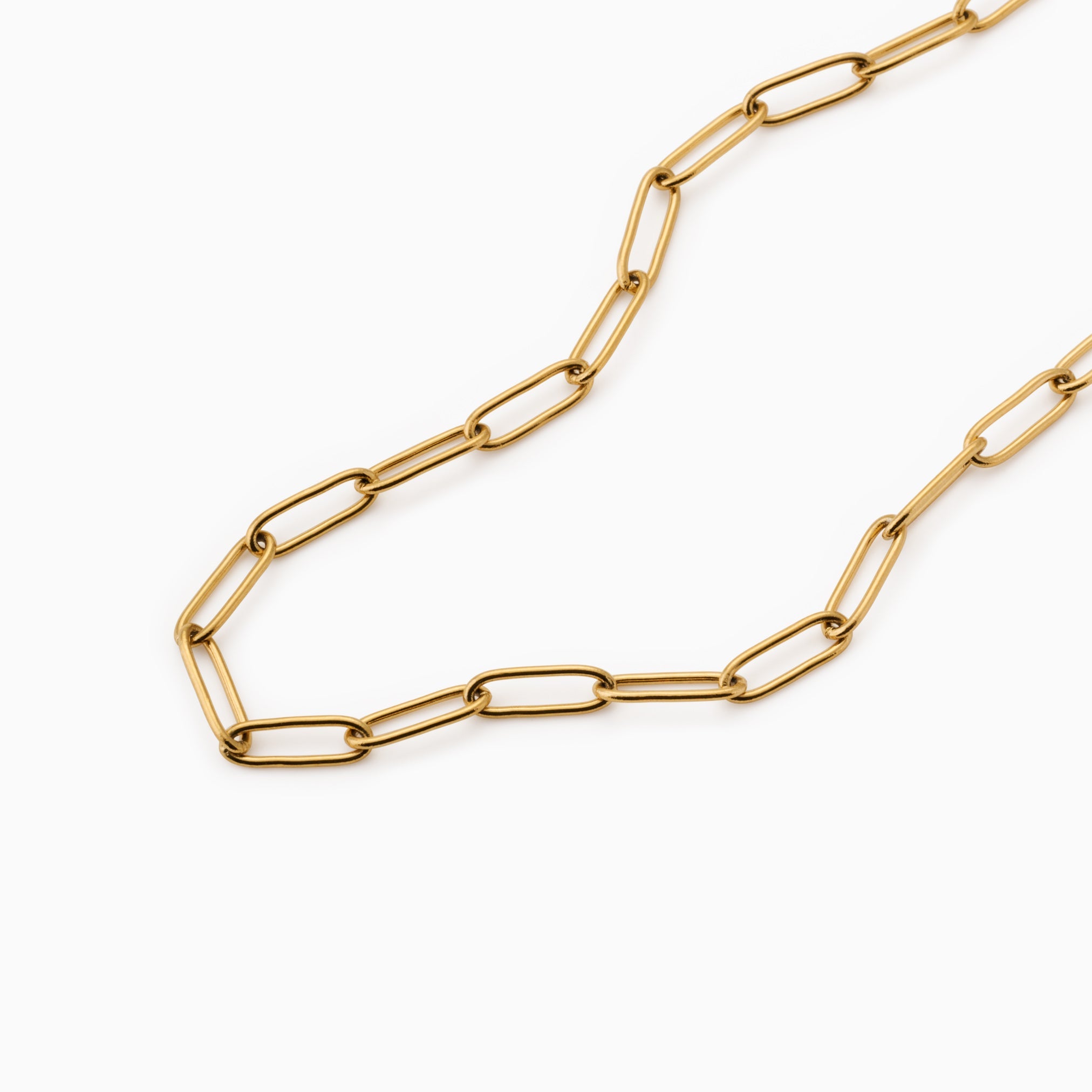 PAPERCLIP NECKLACE best gold plated tarnish and water resistant piece by Irish Jewellery brand - Lynott Jewellery