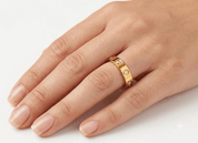 DREAM RING best gold plated tarnish and water resistant piece by Irish Jewellery brand - Lynott Jewellery