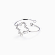 CLUSTER CLOVER ADJUSTABLE RING best gold plated tarnish and water resistant piece by - Lynott Jewellery