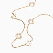 MULTI CLOVER NECKLACE best gold plated tarnish and water resistant piece by Irish Jewellery brand - Lynott Jewellery
