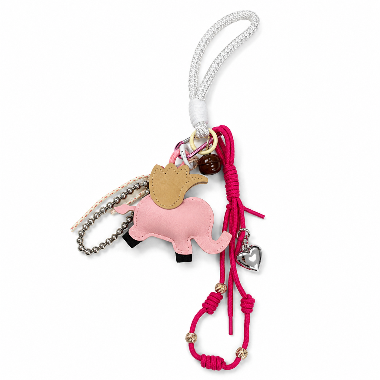 PIGGY IN PINK BAG CHARM