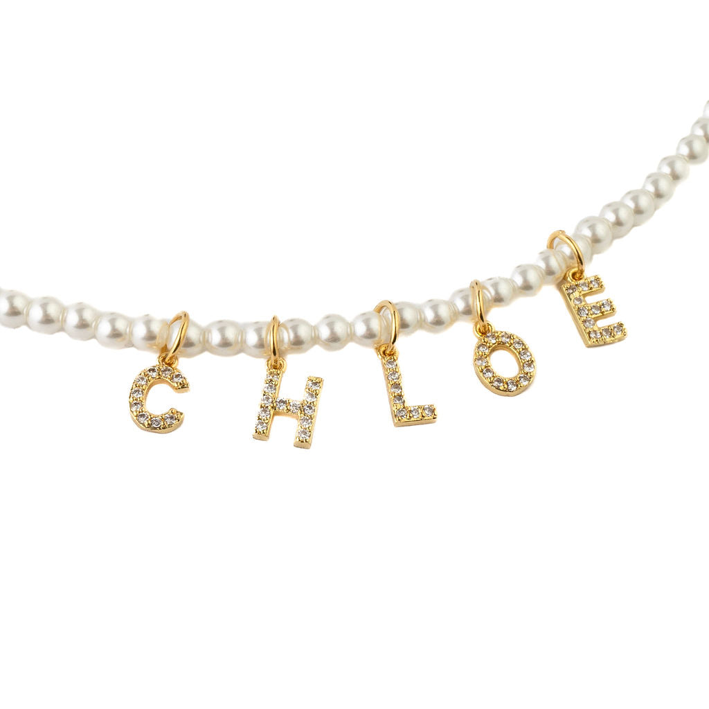 COLLAR CON NOMBRE DE PERLAS