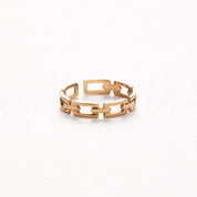 SNEAKY LINK ADJUSTABLE RING - Lynott Jewellery