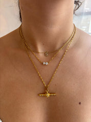 COLLAR DOBLE BRILLO