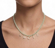 PERSONALISED GREEN NAME NECKLACE