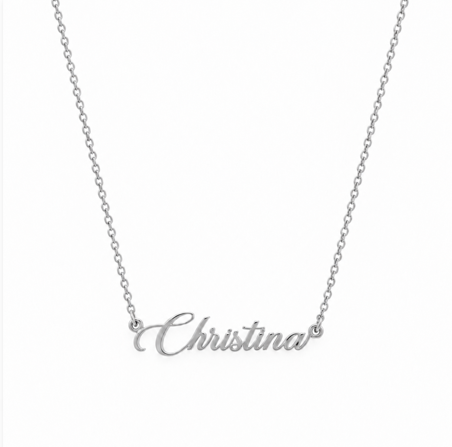 Personalised Cursive Script Name Necklace