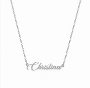 Personalised Cursive Script Name Necklace