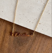 Personalised Cursive Script Name Necklace