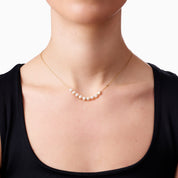 WHISPER OF PEARL NECKLACE best gold plated tarnish and water resistant piece by Irish Jewellery brand - Lynott Jewellery