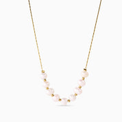 WHISPER OF PEARL NECKLACE best gold plated tarnish and water resistant piece by Irish Jewellery brand - Lynott Jewellery