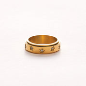 BRAVE SPINNING RING best gold plated tarnish and water resistant piece by Irish Jewellery brand - Lynott Jewellery
