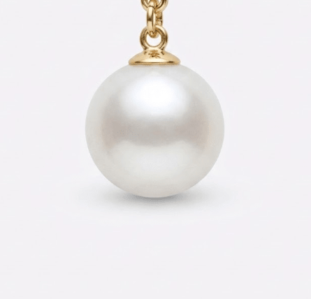 ROUND PEARL CHARM best gold plated tarnish and water resistant piece by Irish Jewellery brand - Lynott Jewellery