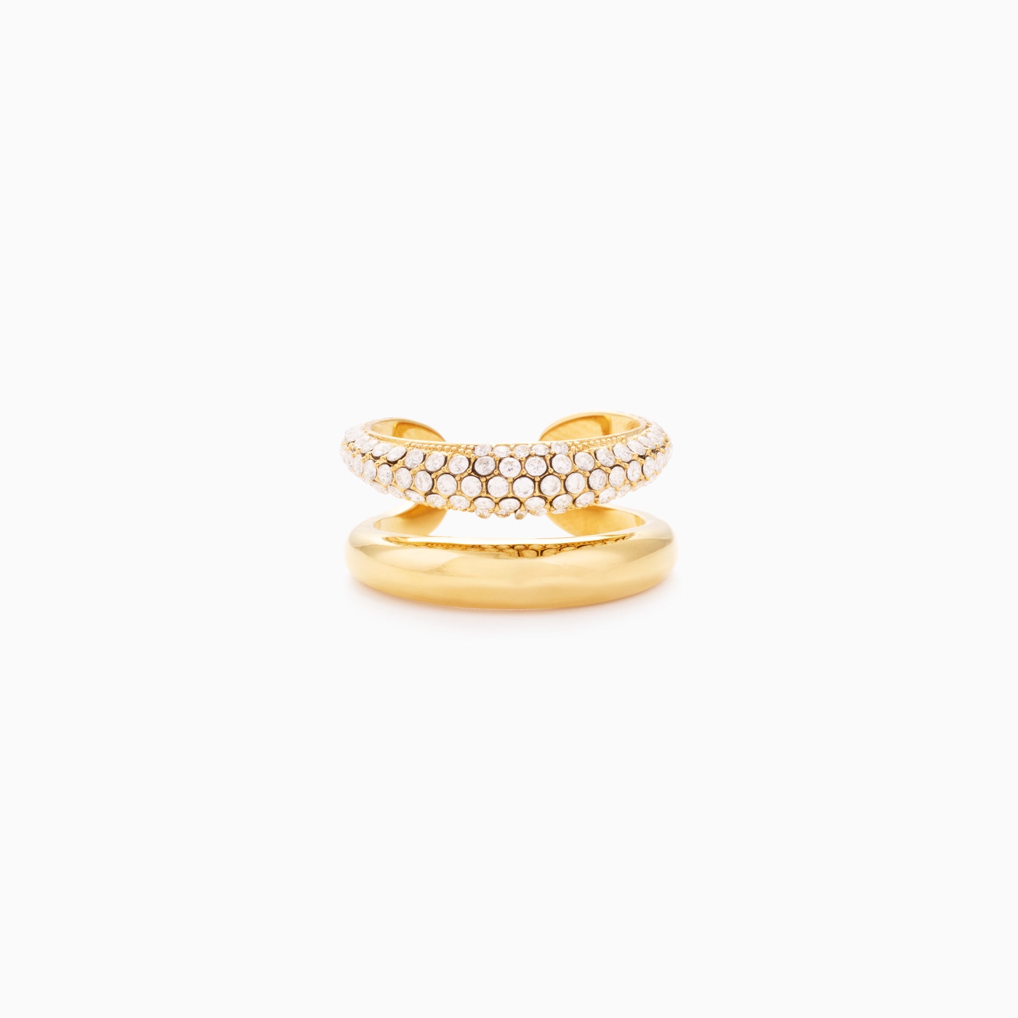 RACHEL GORRY - MARTINA PAVÉ RING best gold plated tarnish and water resistant piece by Irish Jewellery brand - Lynott Jewellery