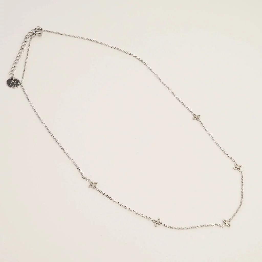 Silver Cross Necklace + Dainty Necklace (2 Piece Boxed Gift Set) best gold plated tarnish and water resistant piece by Irish Jewellery brand - Lynott Jewellery