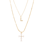 Capsule Necklace Stack best gold plated tarnish and water resistant piece by Irish Jewellery brand - Lynott Jewellery
