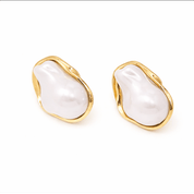 KATJA MIA OPALITE EARRINGS best gold plated tarnish and water resistant piece by Irish Jewellery brand - Lynott Jewellery