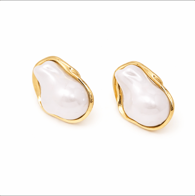 KATJA MIA OPALITE EARRINGS best gold plated tarnish and water resistant piece by Irish Jewellery brand - Lynott Jewellery