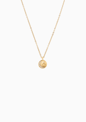 RACHEL GORRY - FIADH DREAM DISC NECKLACE best gold plated tarnish and water resistant piece by Irish Jewellery brand - Lynott Jewellery