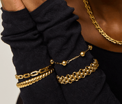 KATJA MIA LUSTRE BANGLE best gold plated tarnish and water resistant piece by Irish Jewellery brand - Lynott Jewellery