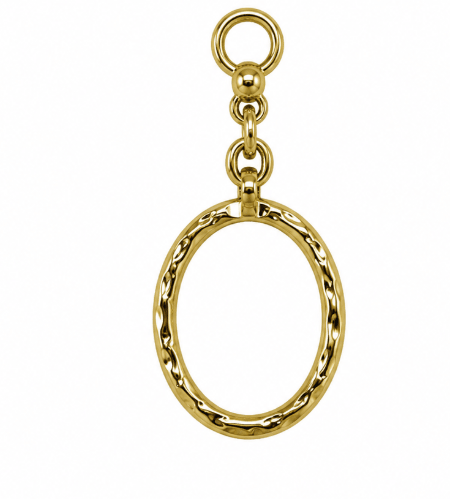 SHIMMERING CIRCLE CHARM best gold plated tarnish and water resistant piece by Irish Jewellery brand - Lynott Jewellery