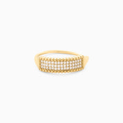 Power Stack Ring Set best gold plated tarnish and water resistant piece by Irish Jewellery brand - Lynott Jewellery