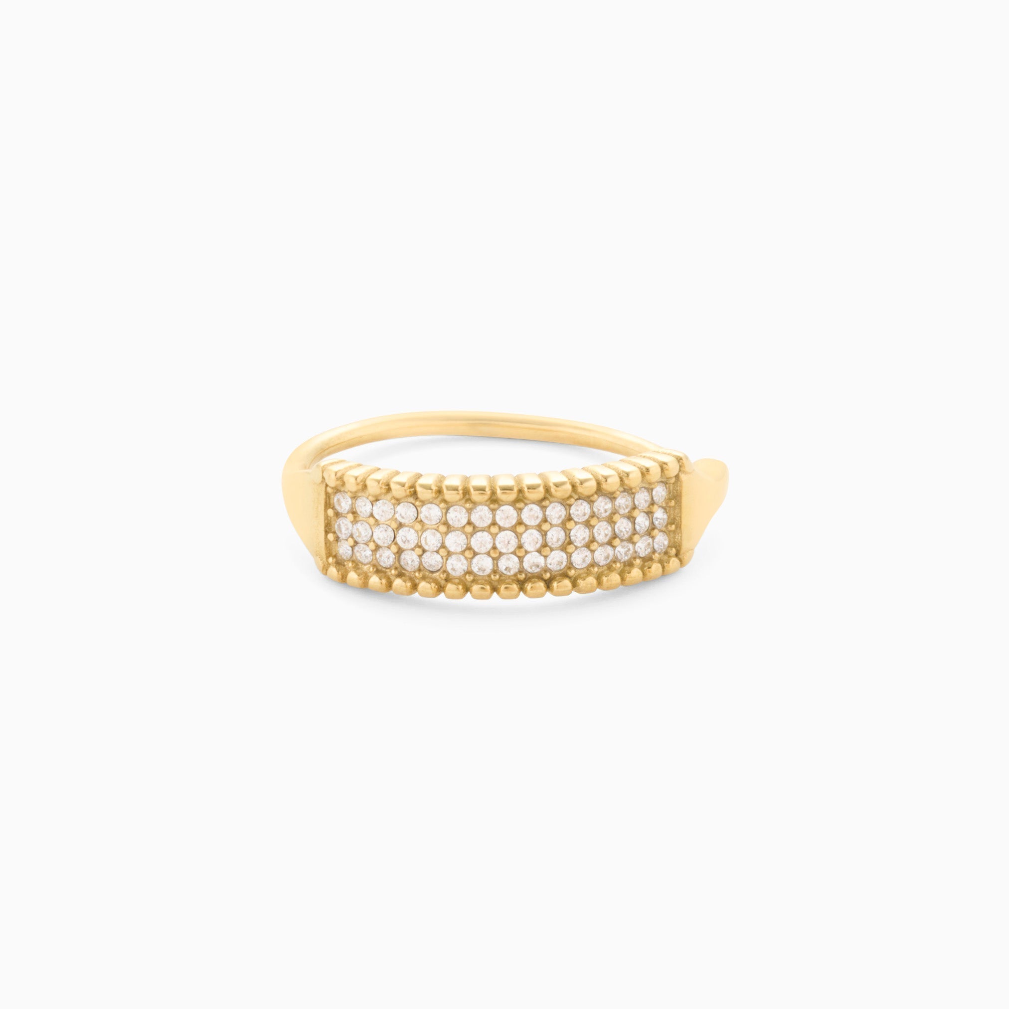 Power Stack Ring Set best gold plated tarnish and water resistant piece by Irish Jewellery brand - Lynott Jewellery
