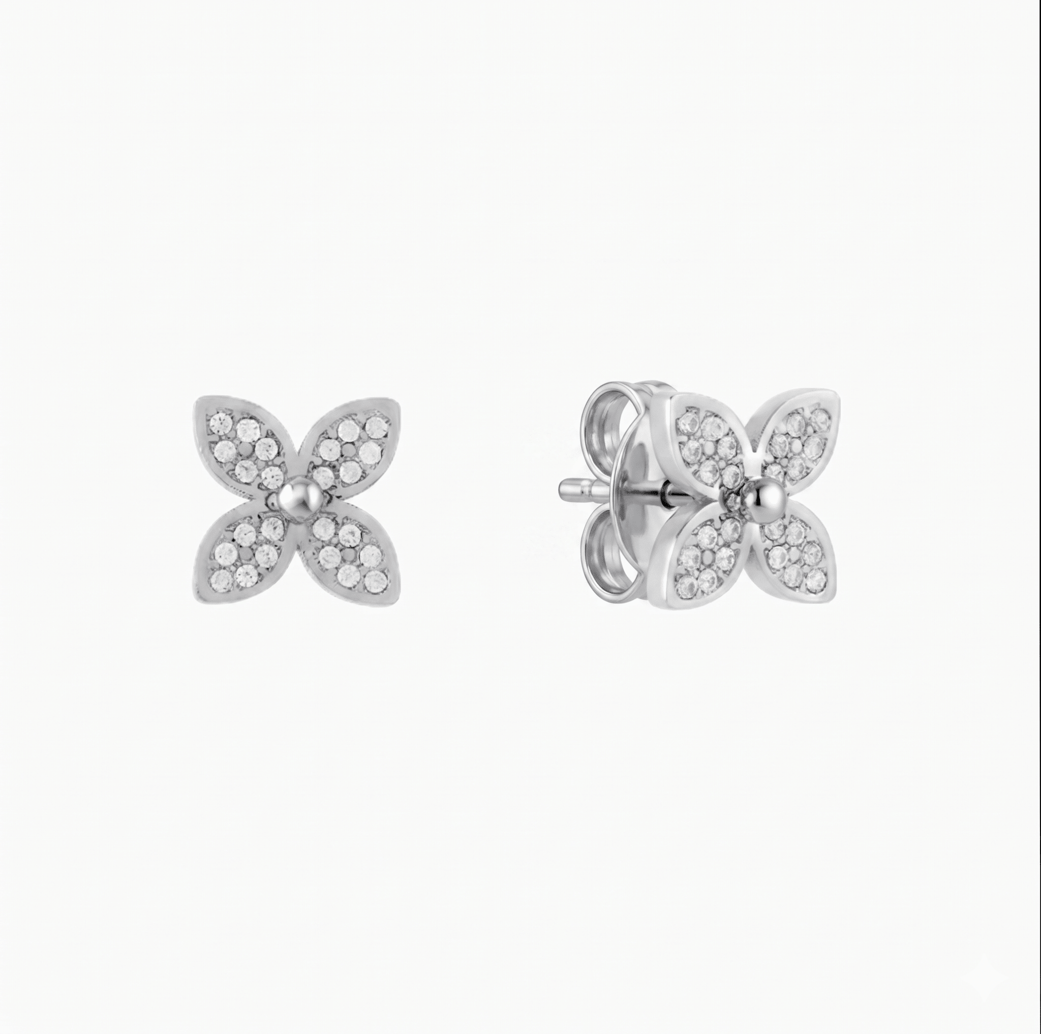 WILD CLOVER STUDS best gold plated tarnish and water resistant piece by Irish Jewellery brand - Lynott Jewellery