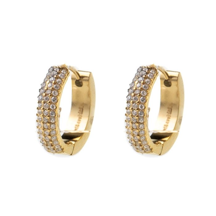 GLITTER HUGGIES best gold plated tarnish and water resistant piece by - Lynott Jewellery