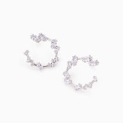 RACHEL GORRY - AIMEE MARQUISE HOOP STUD best gold plated tarnish and water resistant piece by Irish Jewellery brand - Lynott Jewellery