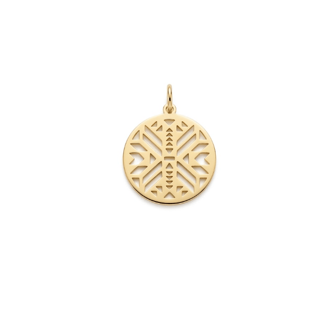 SPIRTUAL GOLD PENDANT CHARM best gold plated tarnish and water resistant piece by Irish Jewellery brand - Lynott Jewellery