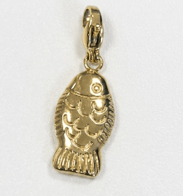 BUBBLE FISH CHARM best gold plated tarnish and water resistant piece by Irish Jewellery brand - Lynott Jewellery