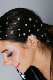 RACHEL GORRY - ELLA EAR CUFF GOLD best gold plated tarnish and water resistant piece by Irish Jewellery brand - Lynott Jewellery