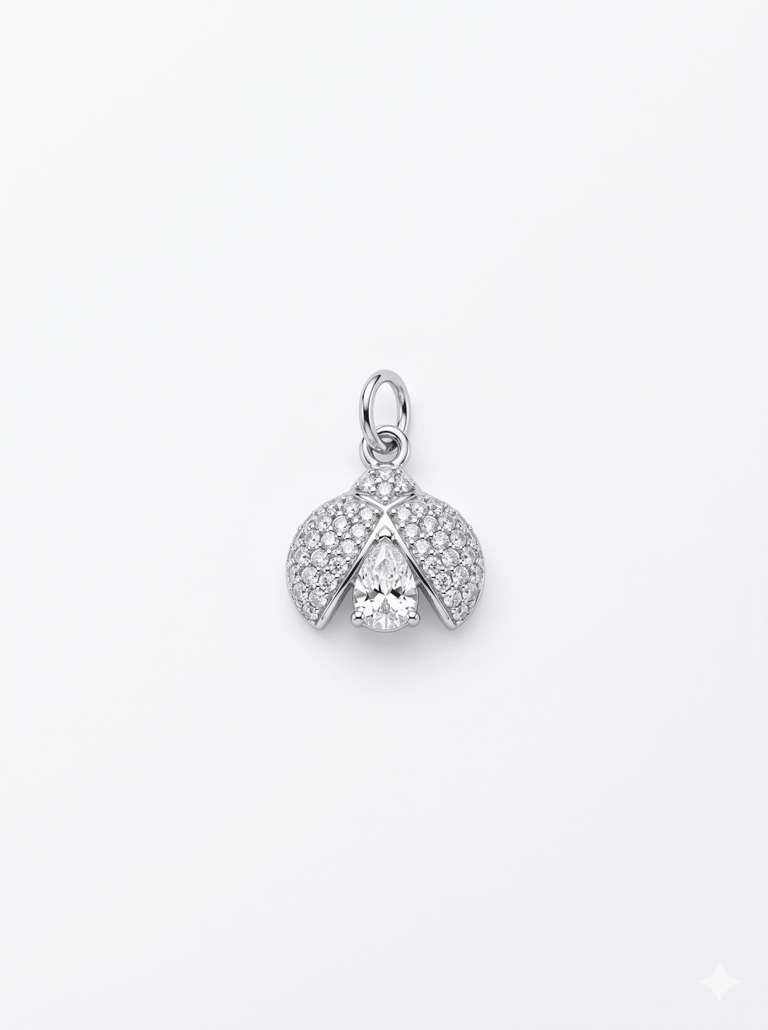 DIAMOND BEE CHARM SILVER best gold plated tarnish and water resistant piece by Irish Jewellery brand - Lynott Jewellery