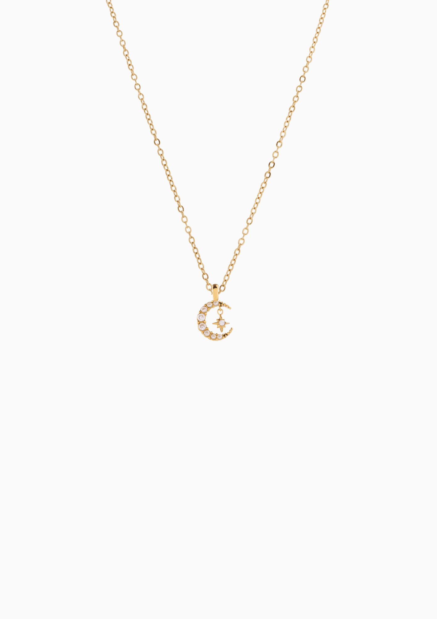 RACHEL GORRY - ENYA MIDNIGHT NECKLACE best gold plated tarnish and water resistant piece by Irish Jewellery brand - Lynott Jewellery