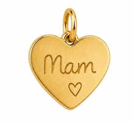 MAM CHARM best gold plated tarnish and water resistant piece by Irish Jewellery brand - Lynott Jewellery