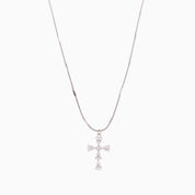 Silver Cross Necklace + Dainty Necklace (2 Piece Boxed Gift Set) best gold plated tarnish and water resistant piece by Irish Jewellery brand - Lynott Jewellery