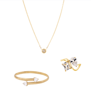 Bridal Party Set best gold plated tarnish and water resistant piece by Irish Jewellery brand - Lynott Jewellery