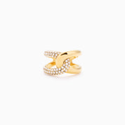 RACHEL GORRY - WILLOW ADJUSTBALE KNOT RING best gold plated tarnish and water resistant piece by Irish Jewellery brand - Lynott Jewellery