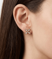 WILD CLOVER STUDS best gold plated tarnish and water resistant piece by Irish Jewellery brand - Lynott Jewellery
