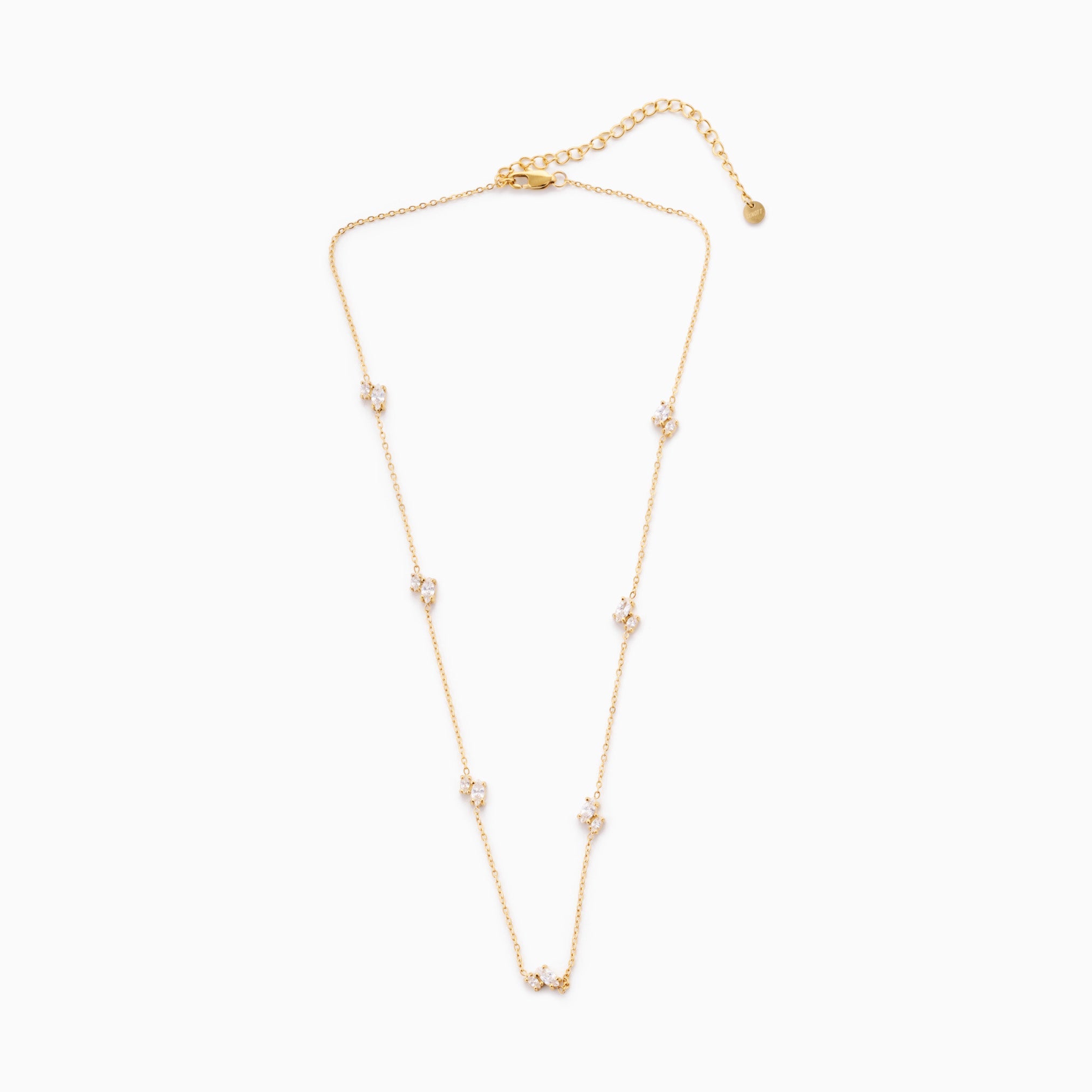RACHEL GORRY - CHELSEA MARQUISE NECKLACE best gold plated tarnish and water resistant piece by Irish Jewellery brand - Lynott Jewellery