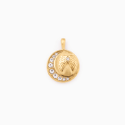 RACHEL GORRY - FIADH DREAM DISC NECKLACE best gold plated tarnish and water resistant piece by Irish Jewellery brand - Lynott Jewellery