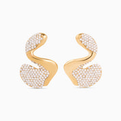 RACHEL GORRY - SOPHIE TWISTED EARRINGS best gold plated tarnish and water resistant piece by Irish Jewellery brand - Lynott Jewellery