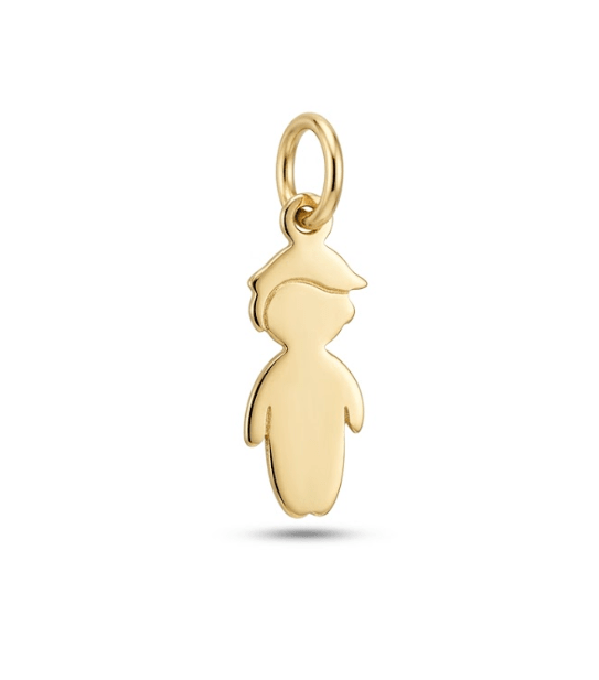LITTLE BOY CHARM best gold plated tarnish and water resistant piece by Irish Jewellery brand - Lynott Jewellery